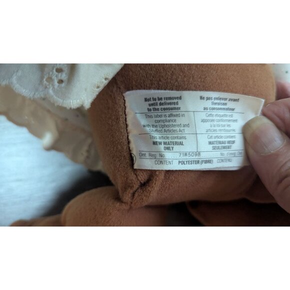 Cabbage Patch Kids Koosas 14" Plush Cat with Polka Dot Outfit 1983 Vintage Doll - Picture 9 of 10